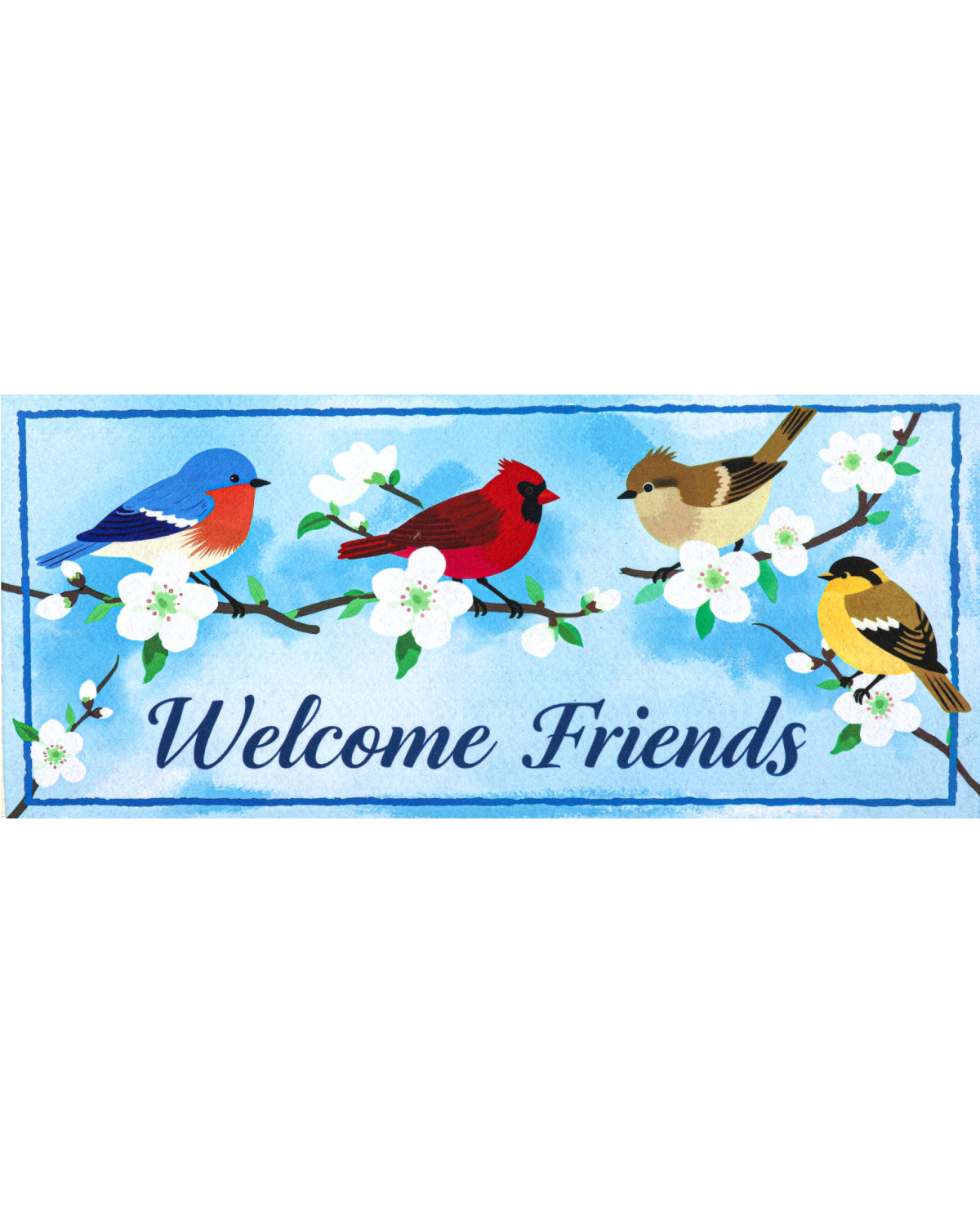 "Welcome Friends" Sassafras Switch Mat