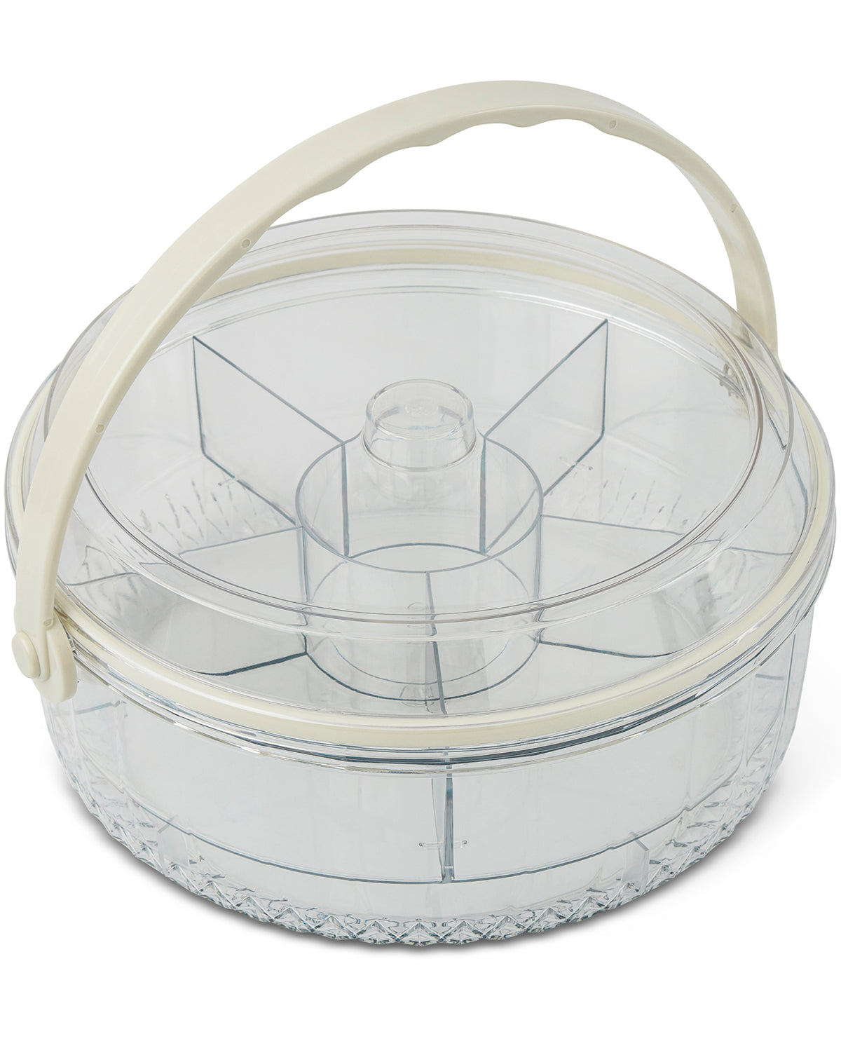 6 Section Round Ice Snackle with Locking Carry Handle