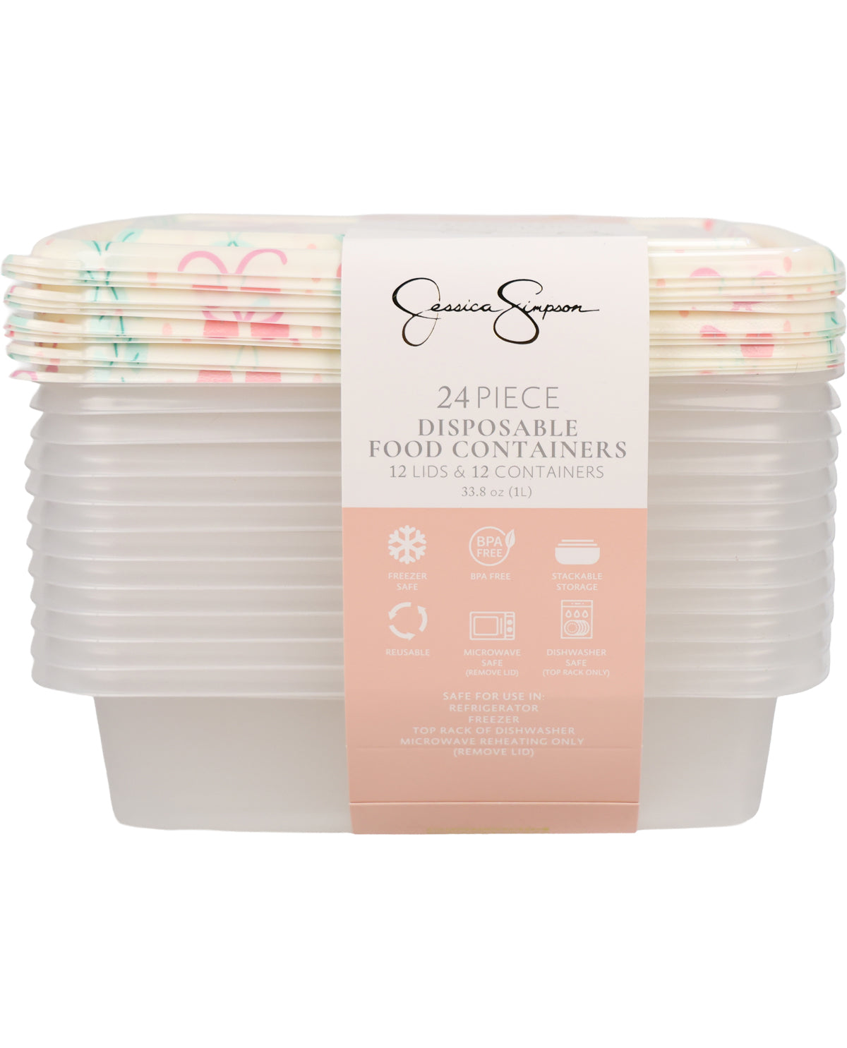24pcs F/c-Jessica Simpson Ivory Cherry Bow Coquette