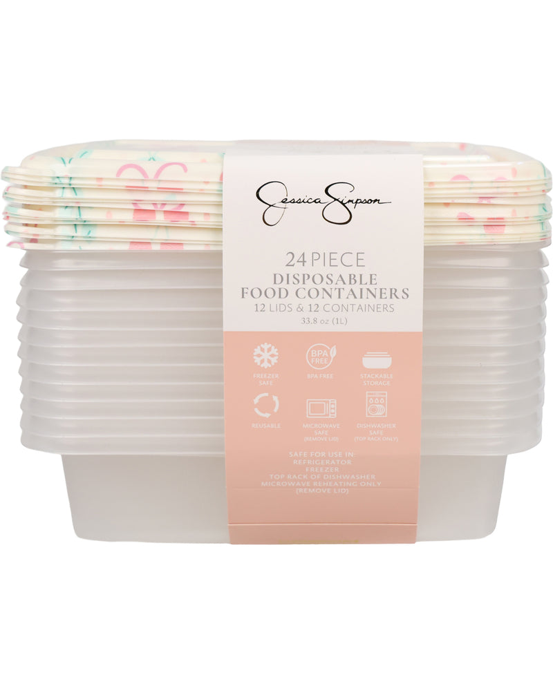 24pcs F/c-Jessica Simpson Ivory Cherry Bow Coquette