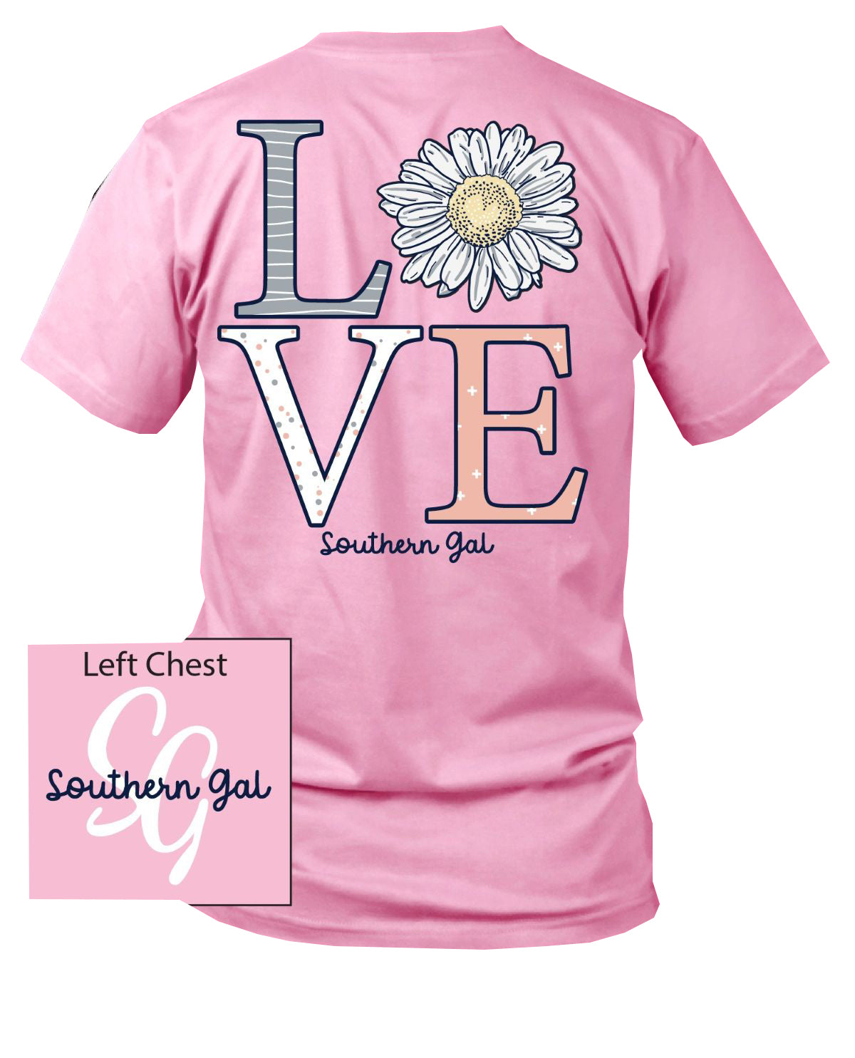 Southern Gal Plus Love Short Sleeve Screen Tee