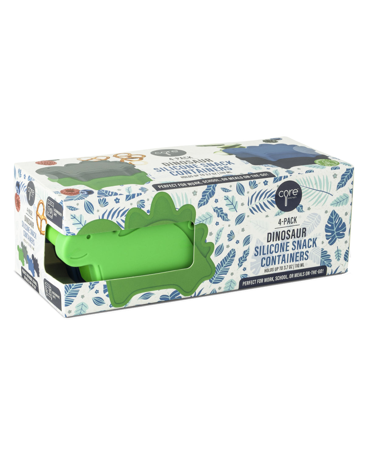 4pk 5-Ounce Snack Containers - Dino