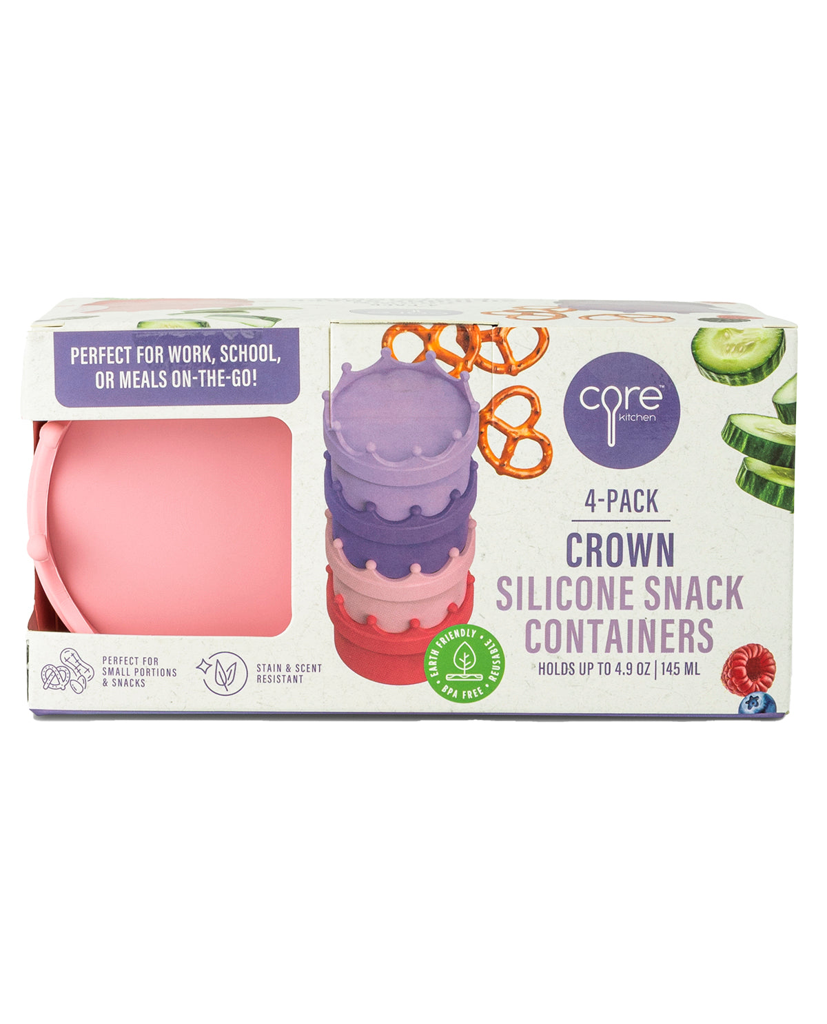 5oz Silicone Snack Containers - 4pk