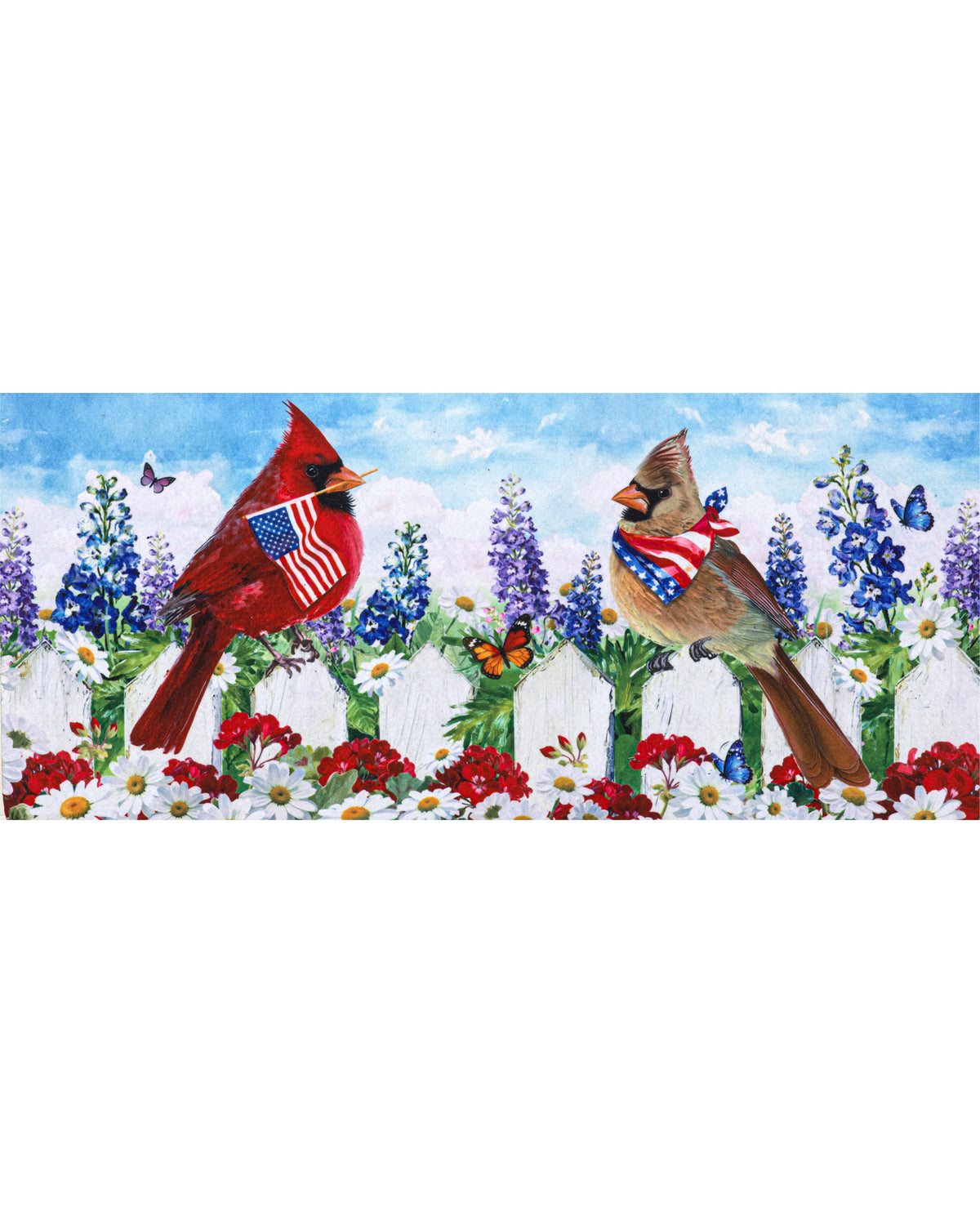 Patriotic Cardinal Sassafras Switch Mat