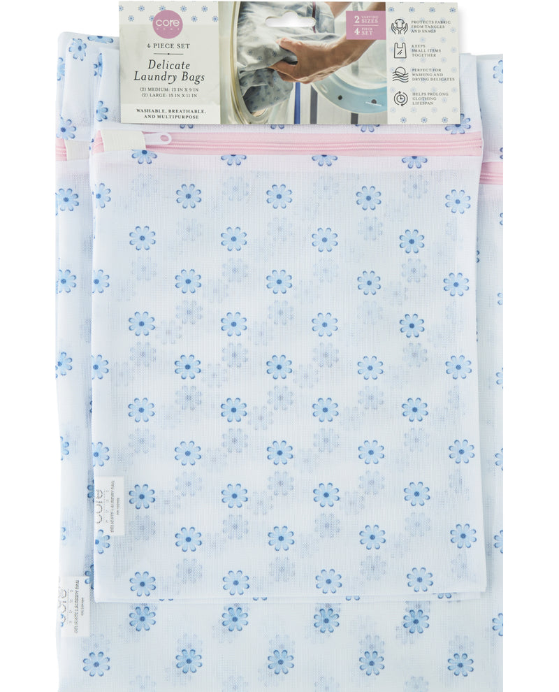 4pc Printed Laundry Delicate Bags