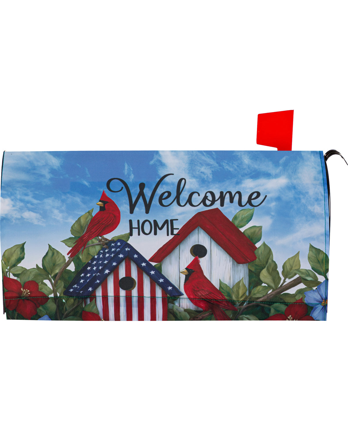 Patriotic Birdhouse Mailbox Cover
