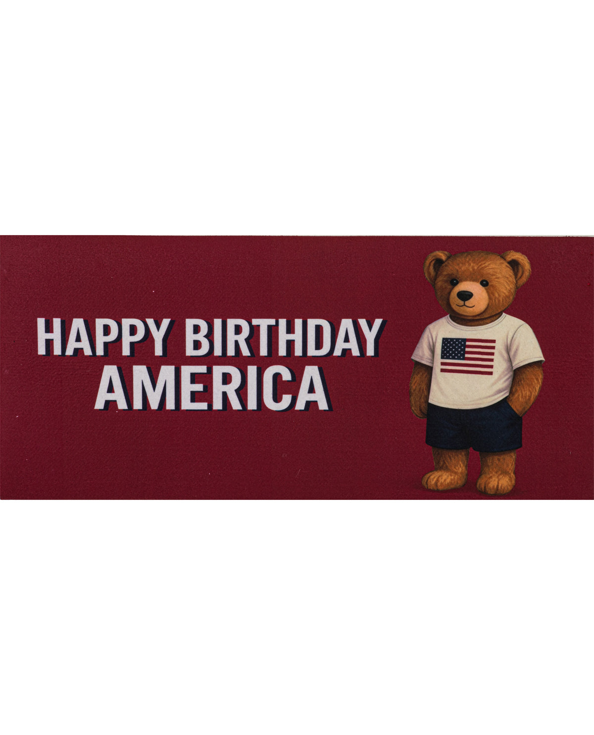 Teddy Bear Happy Birthday America Sassafras Switch Mat