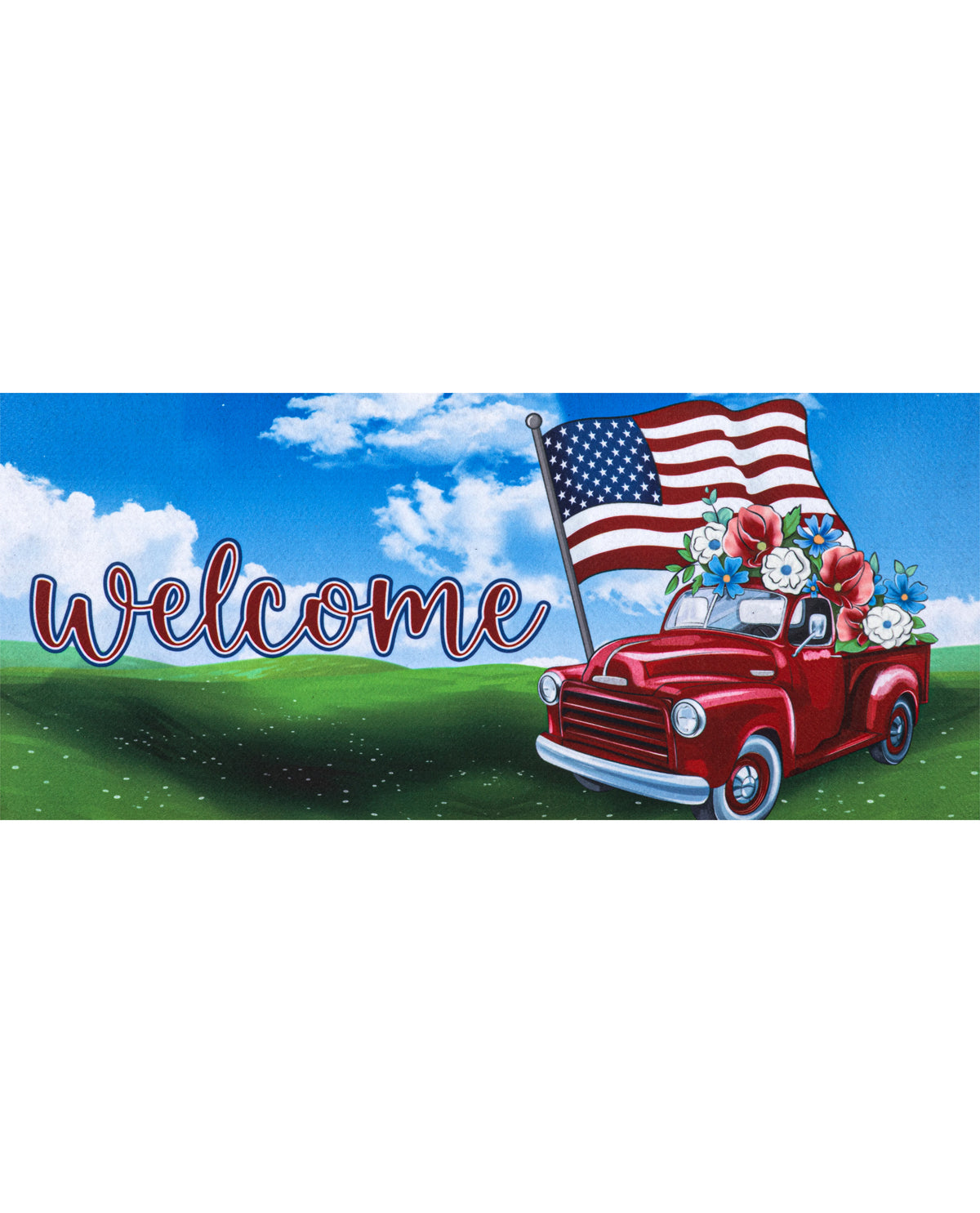 American Flag With Truck Sassafras