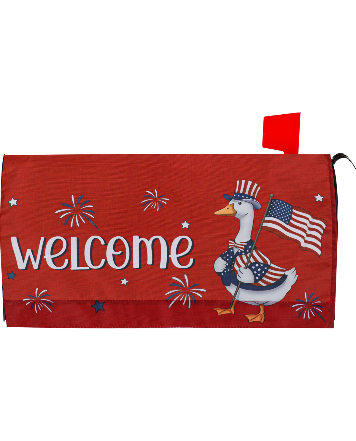 Goose Happy 4th Of July Mailbox Cover