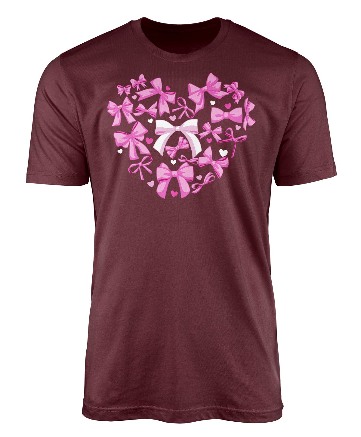 Southern Gal Plus Bow Heart Short Sleeve Screen Tee