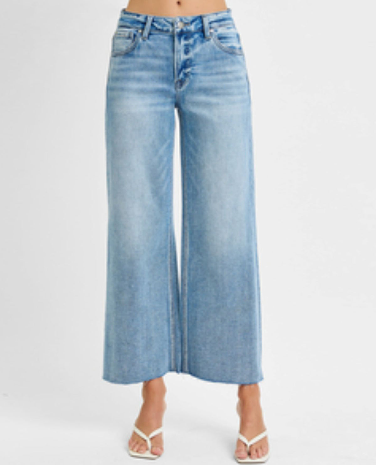 Risen Wide Leg Jeans Light