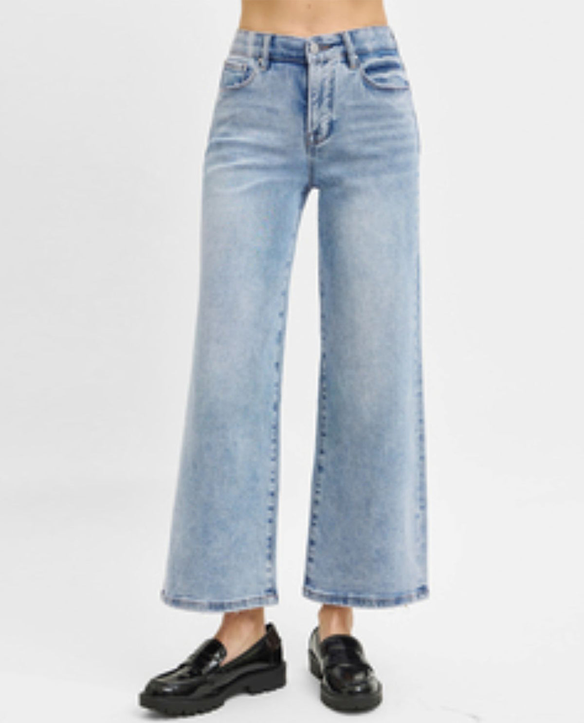 Risen Wide Leg Jeans Light