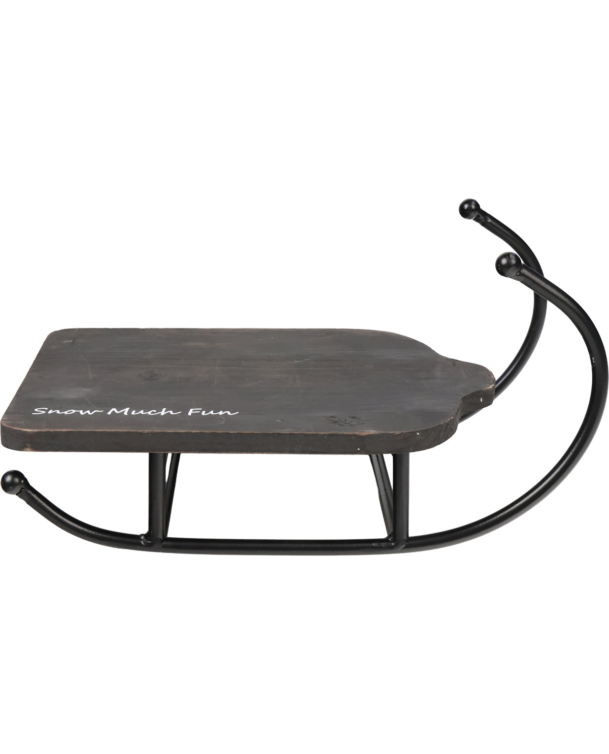 Decorative Tabletop Sled Wood & Metal - Small