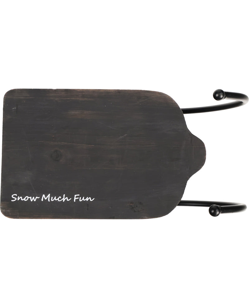 Decorative Tabletop Sled Wood & Metal - Small