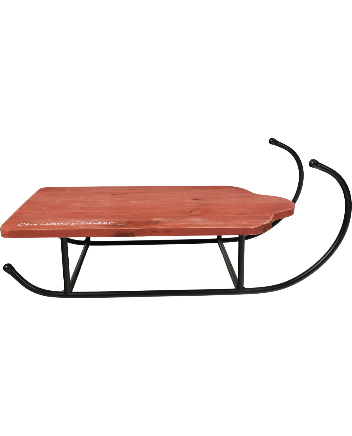 Decorative Tabletop Sled Wood & Metal - Large