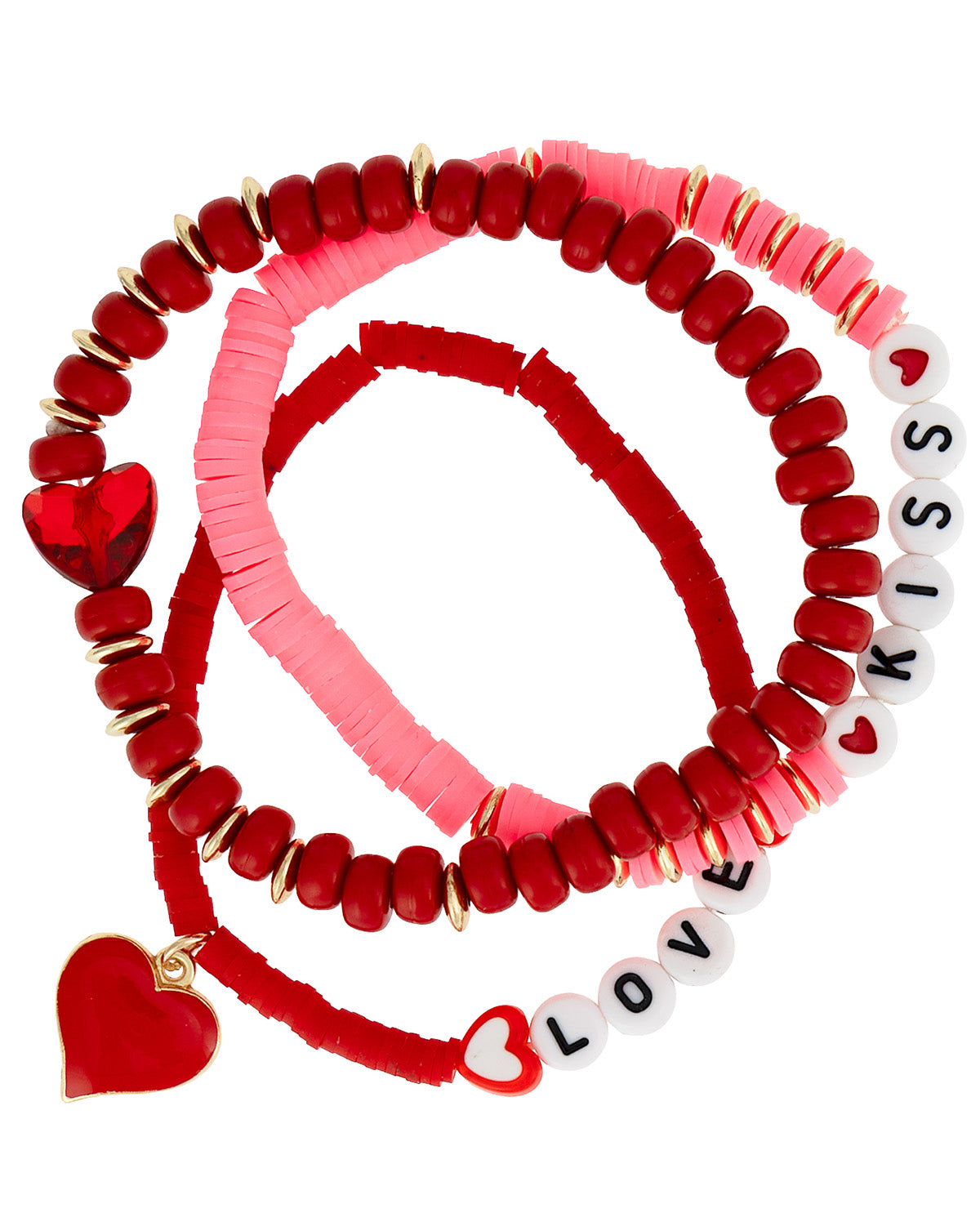 3/CD Love/Kiss/Heart Bracelet