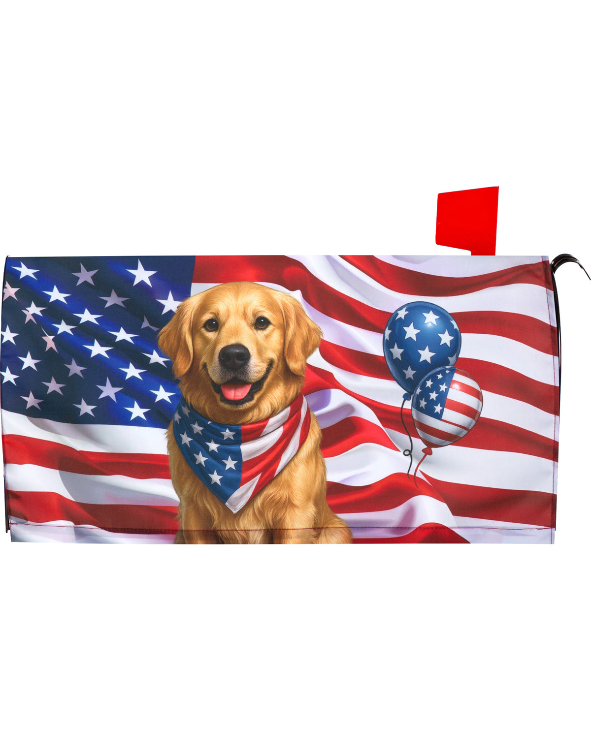 Patriotic Dog Mailbox Cover