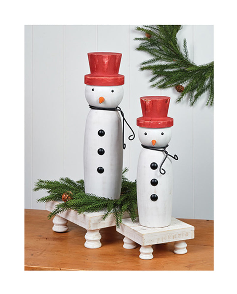 Wooden Snowman - Large