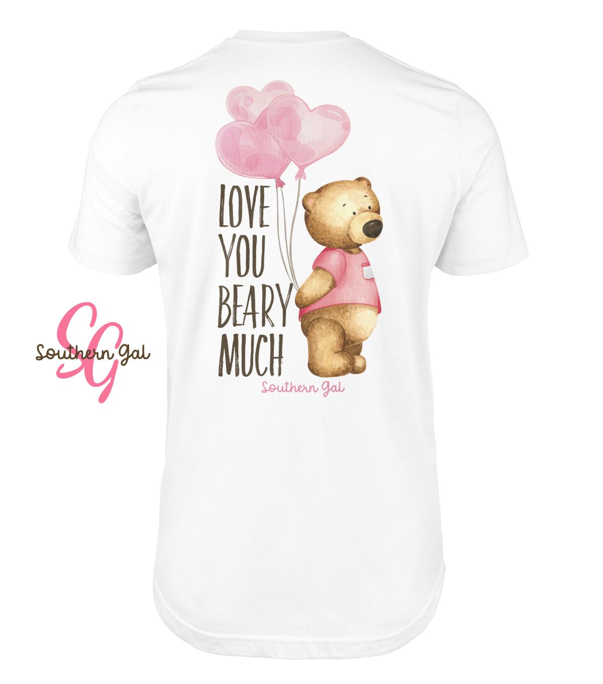 Southern Gal Plus Beary Much Short Sleeve Screen Tee