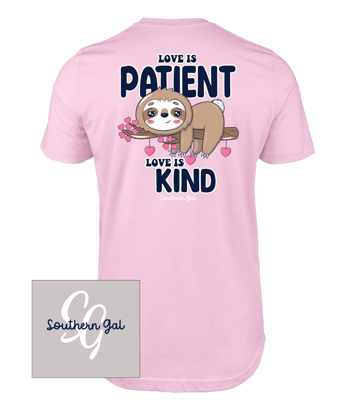 Southern Gal Plus Love Is Short Sleeve Screen Tee