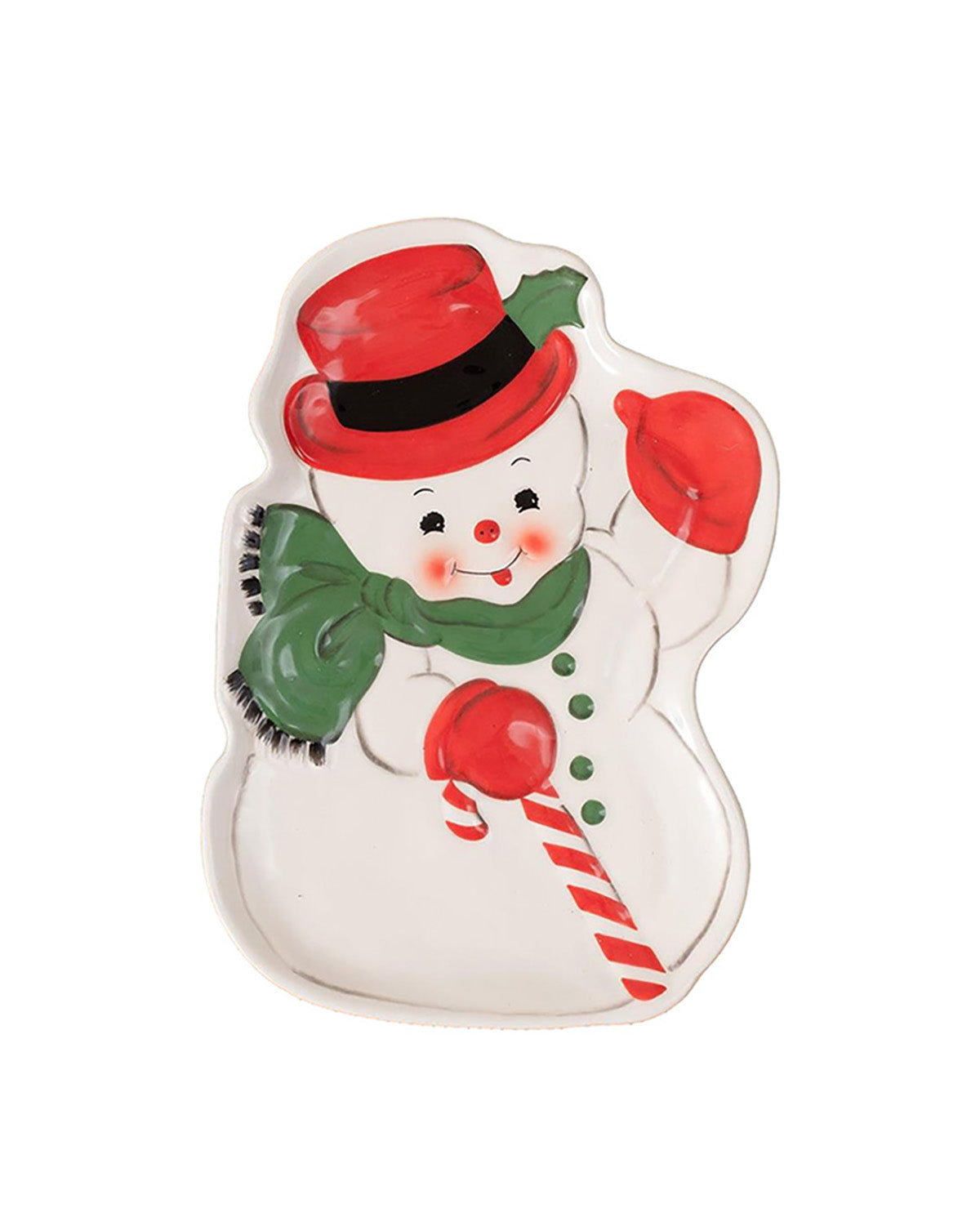 Dolomite Snowman Serving Plate
