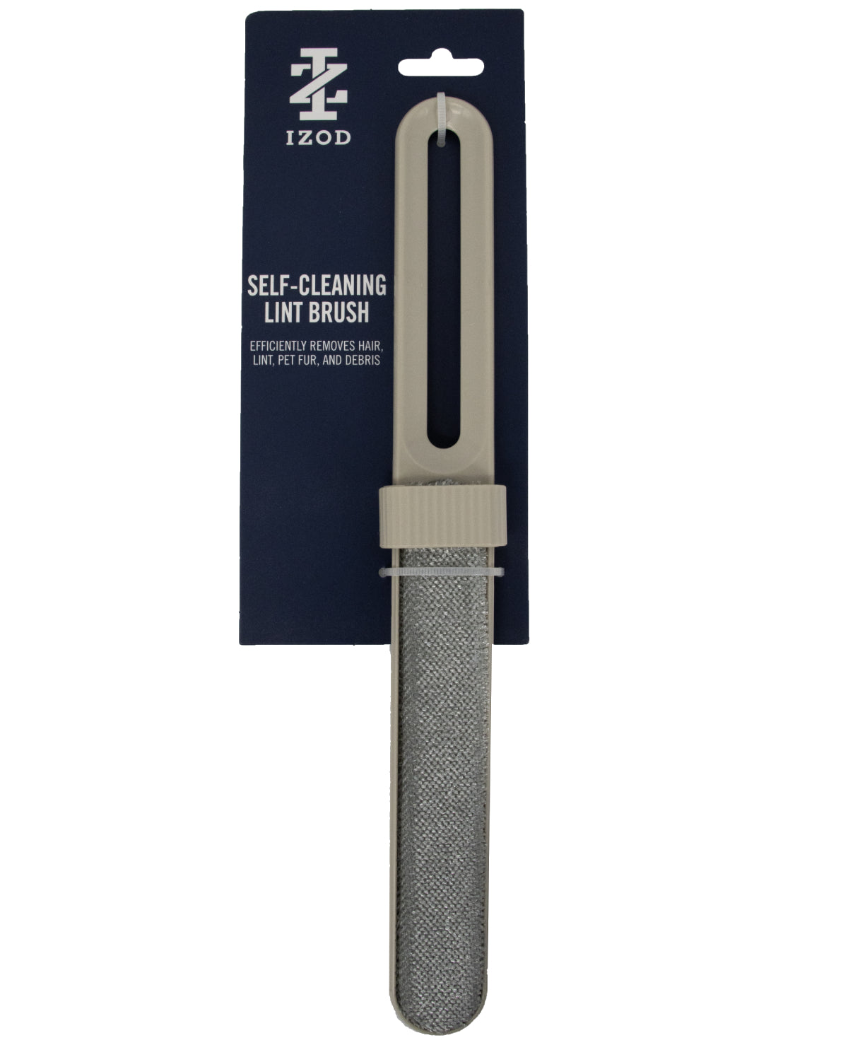 12.8x1.8" Self-Cleaning Lint Brush - White And Grey