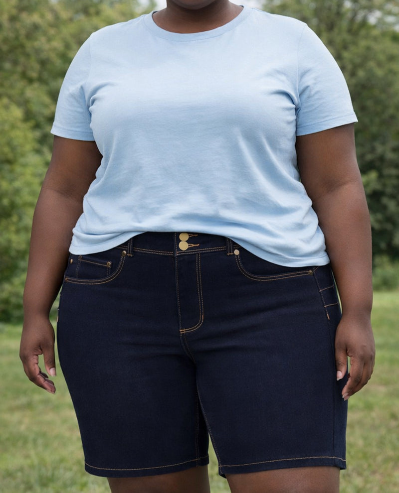 D Jean 2 Button Butt Lift Short