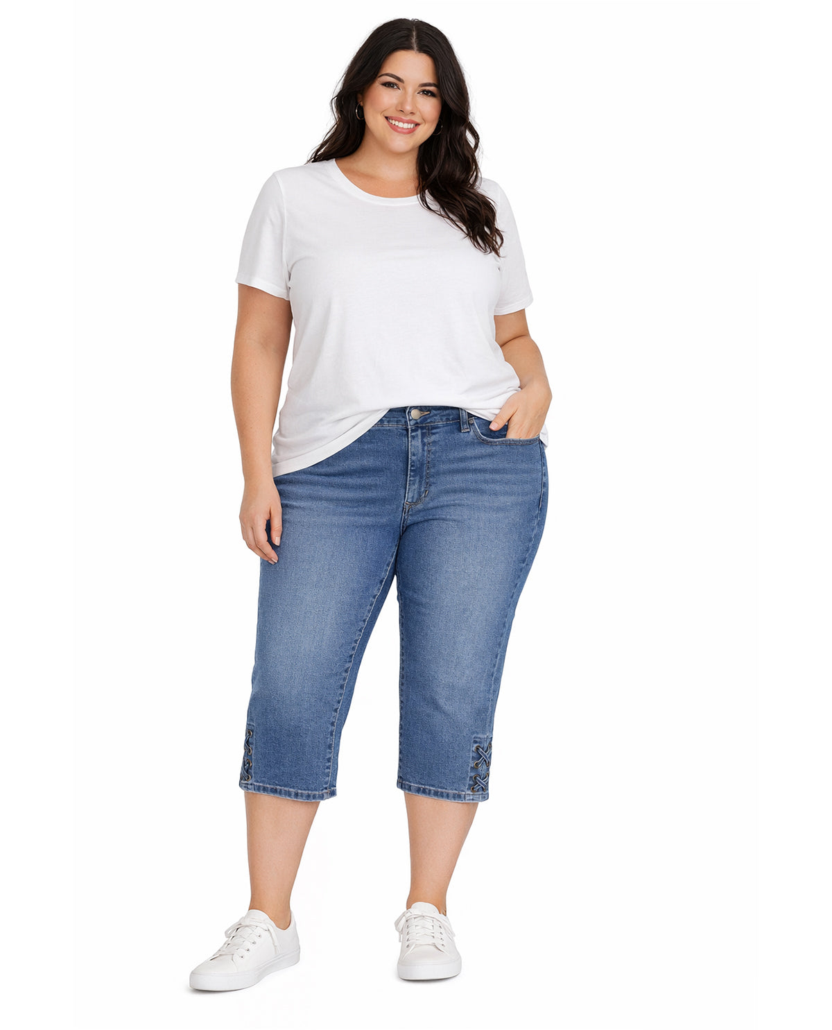 D Jeans 18" Lace Hem Medium Beck