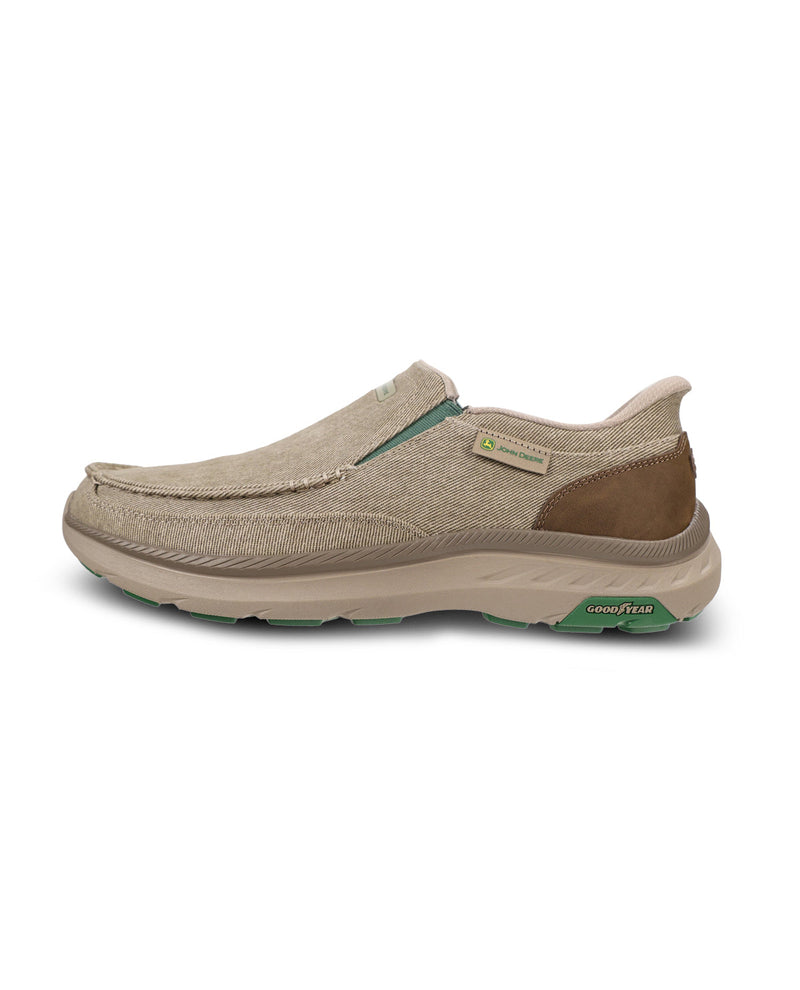 Multicolored athletic shoe on a white background