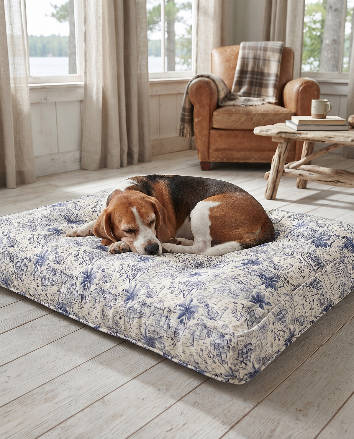 Pet Bed 27x36 Capri Blue