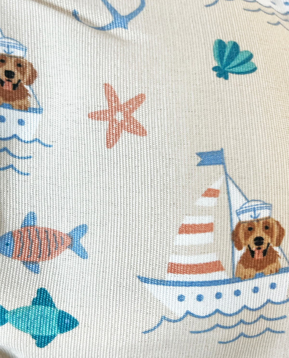 Nautical Sail Pup Pet Bed 27x36