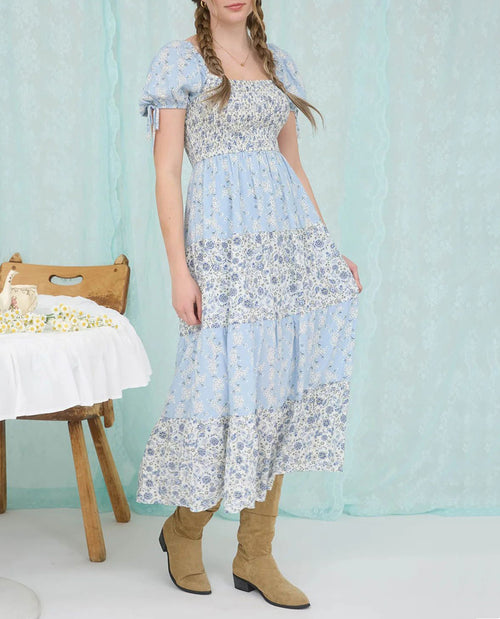 Floral Smocked Maxi Dress