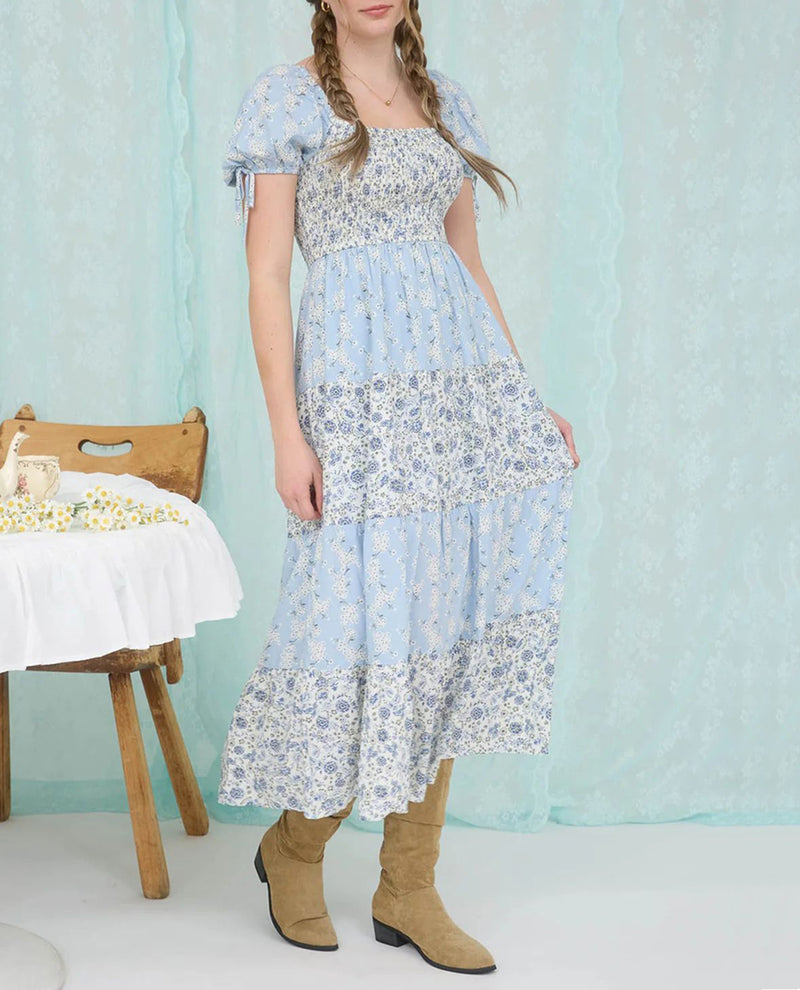 Floral Smocked Maxi Dress