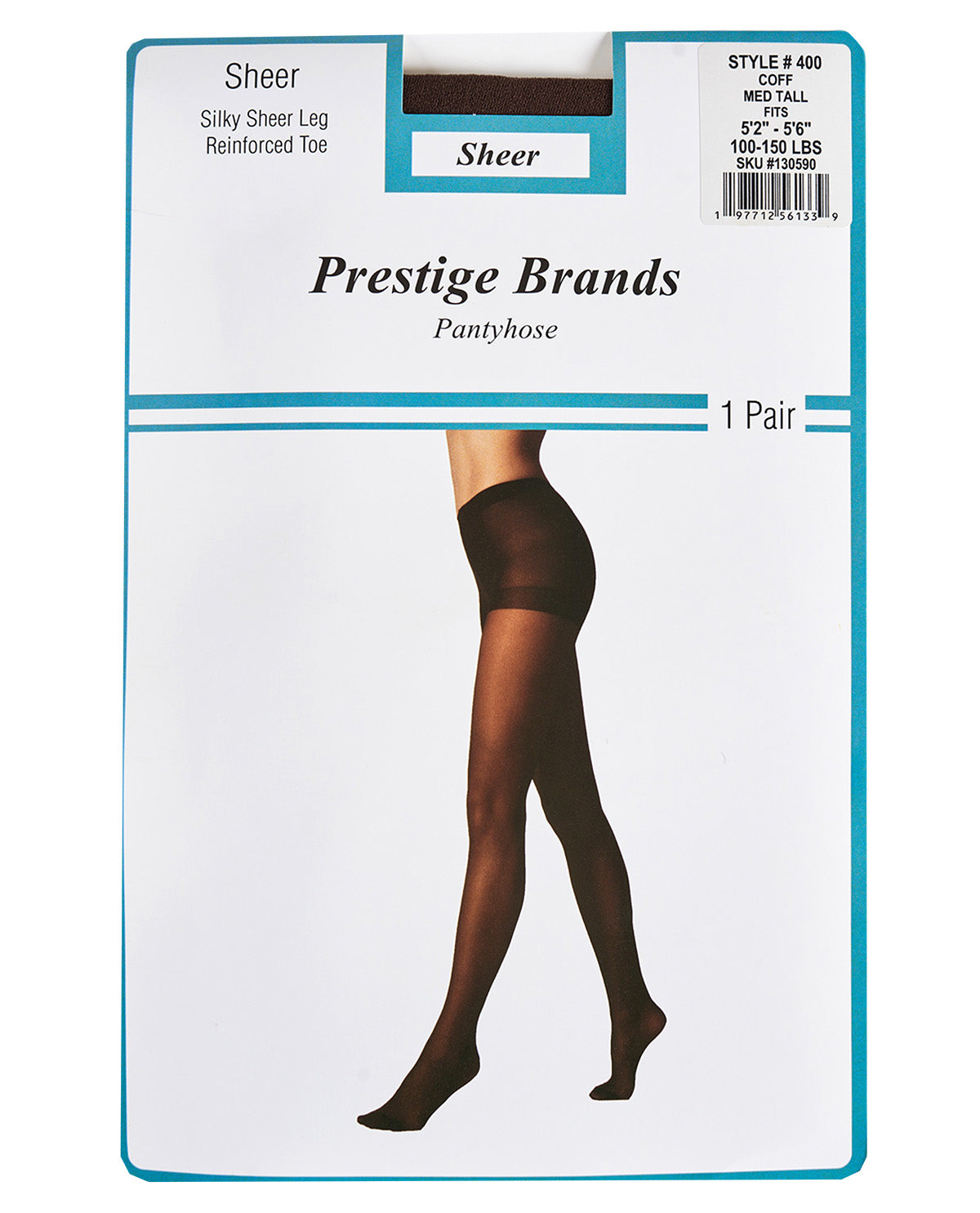 Prestige Brands Sheer Leg Medium Tall Pantyhose