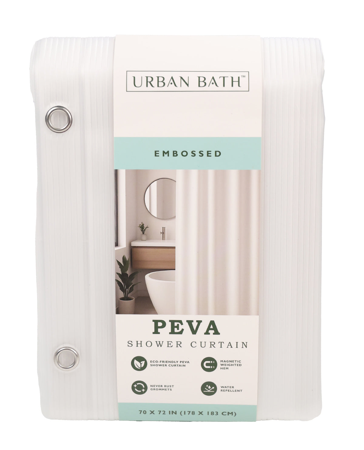 Embossed Frosted Shower Curtain Liner