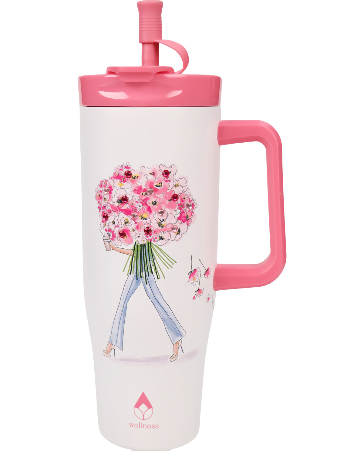 40 Ounce Floral Femme Tumbler