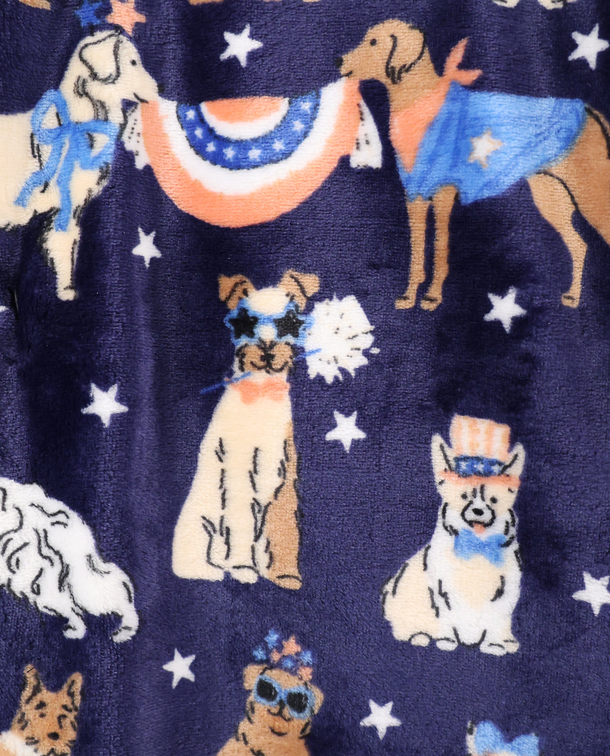 Americana Dogs 50x70 Throw
