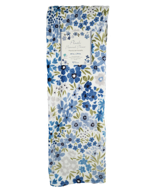 Spring Floral 50x70" Plush Throw