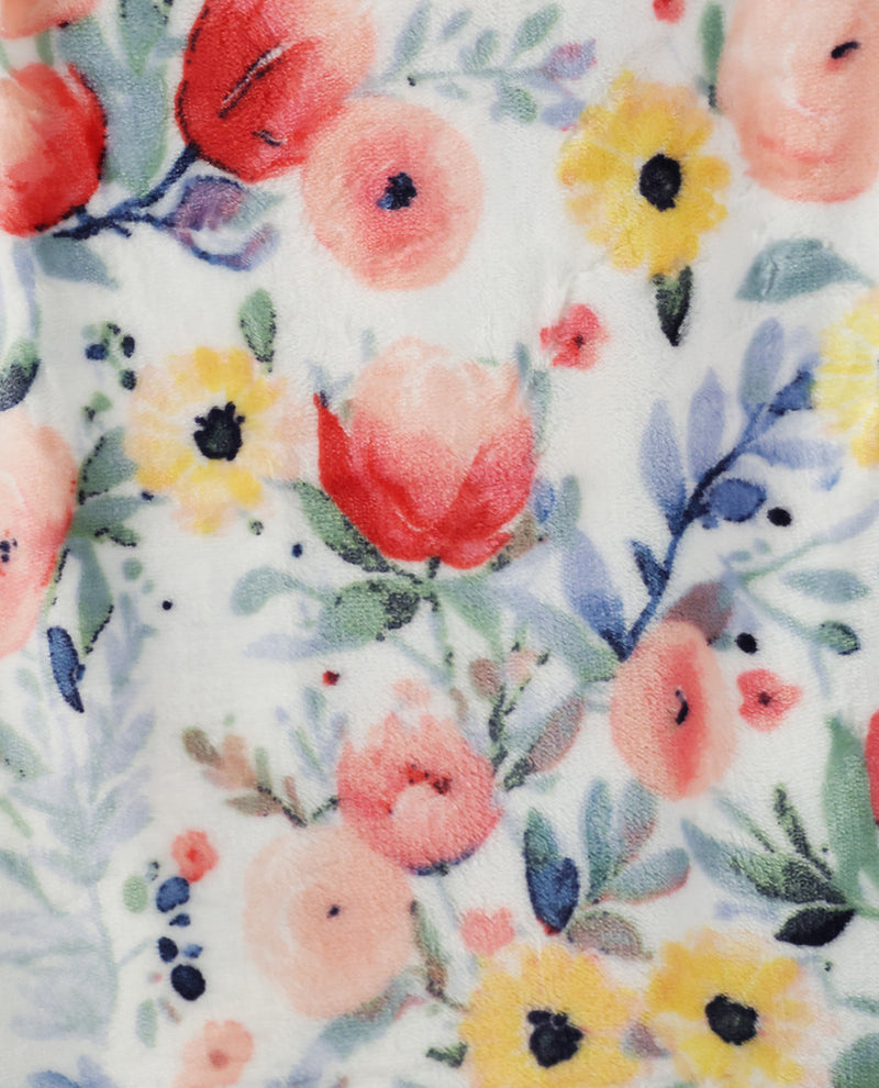 Spring Floral 50x70" Plush Throw