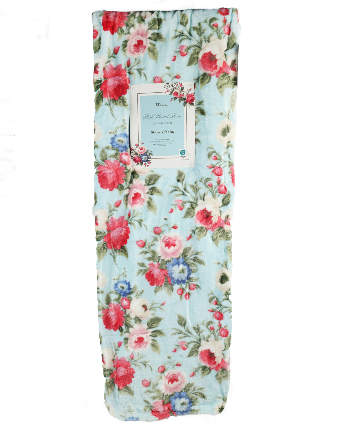 Garden Floral 50x70" Plush Throw