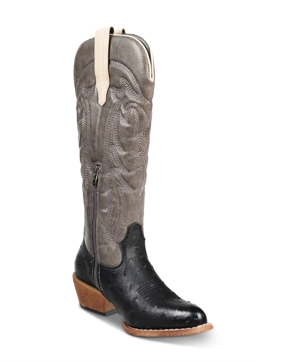 Pierre Dumas Dixie-3 Black and Gray Boot
