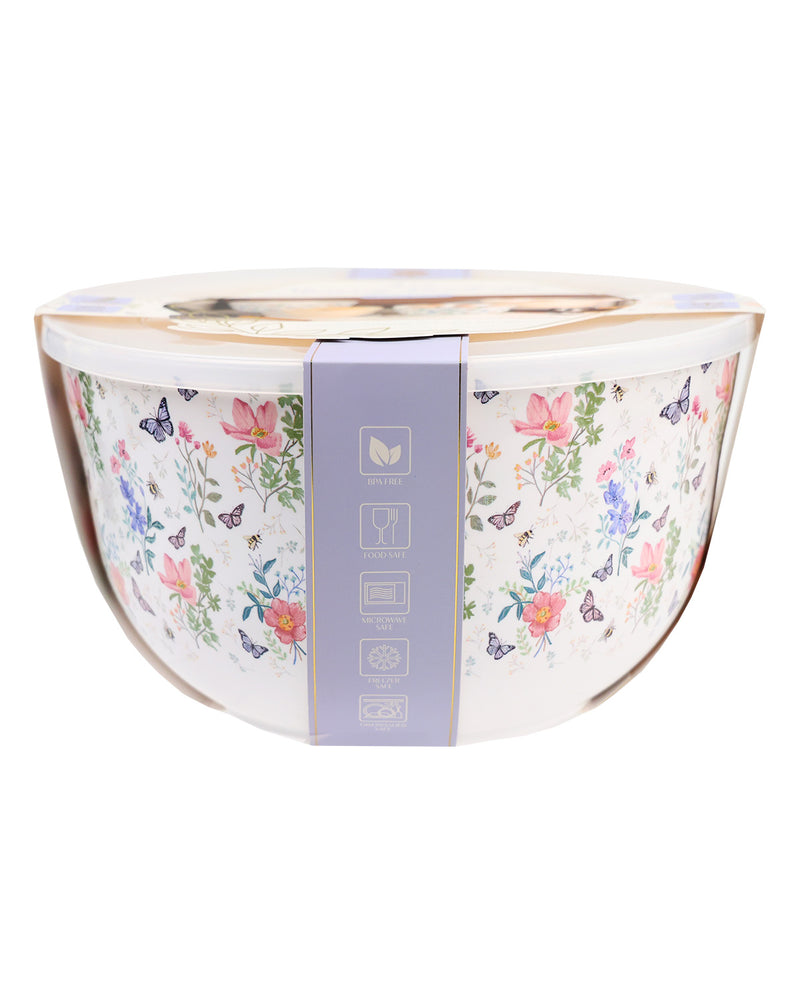 4 Piece Print Bowl Set Pearl/Blush