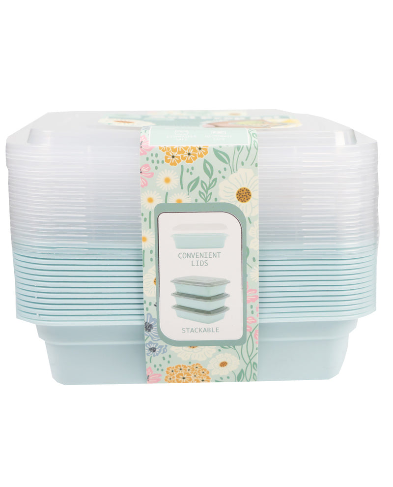 30-Piece Wan Blue Meal Prep Set