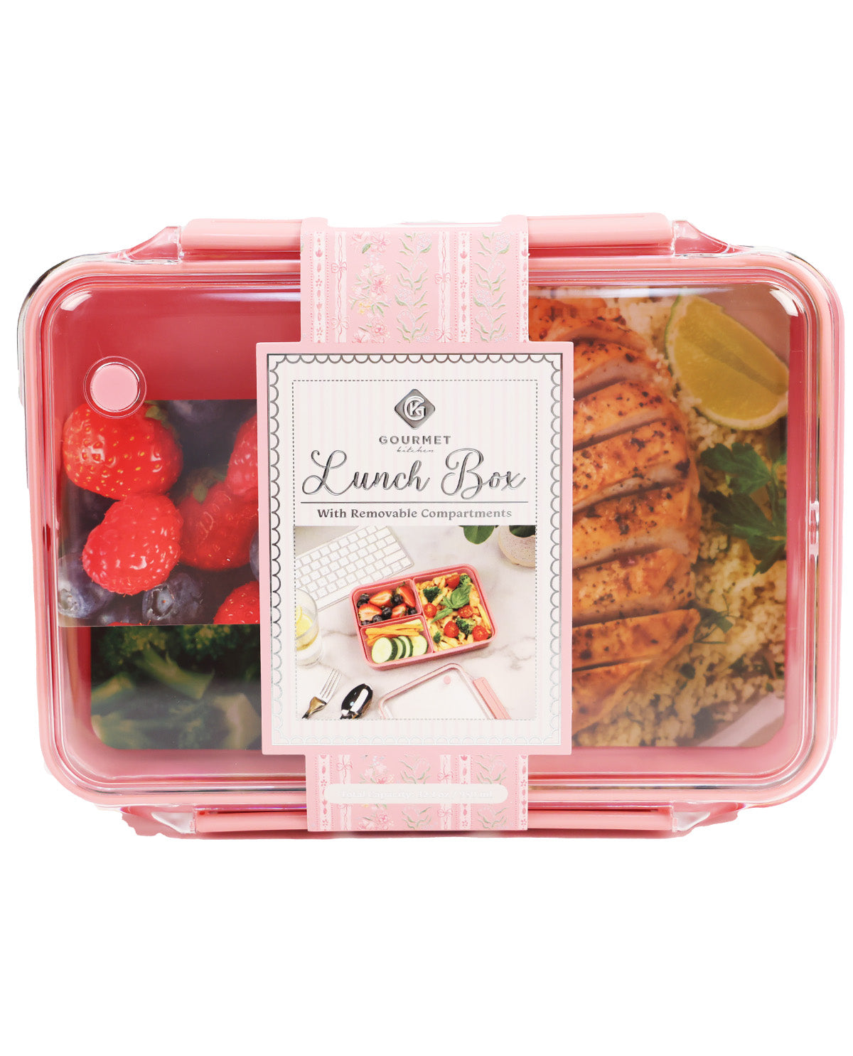 Rectangle Peony Lunch Kit