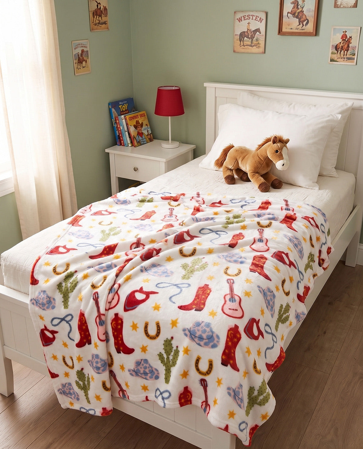 Star Cowboy Printed Throw