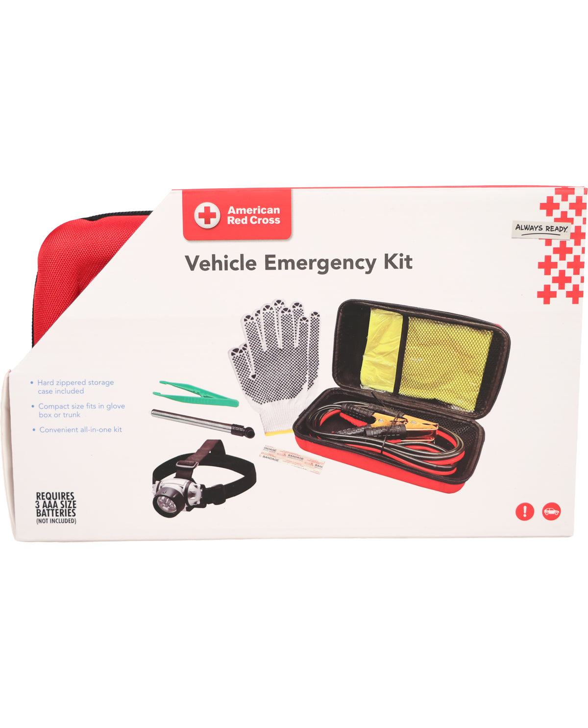 Vehicle Emergency Kit In Zippered Case