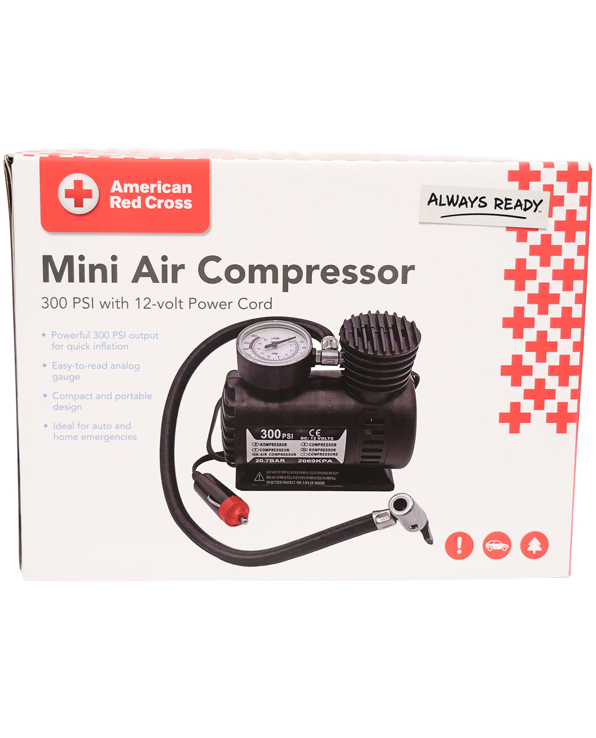 300 Psi 12 Volt Car Mini Air Compressor