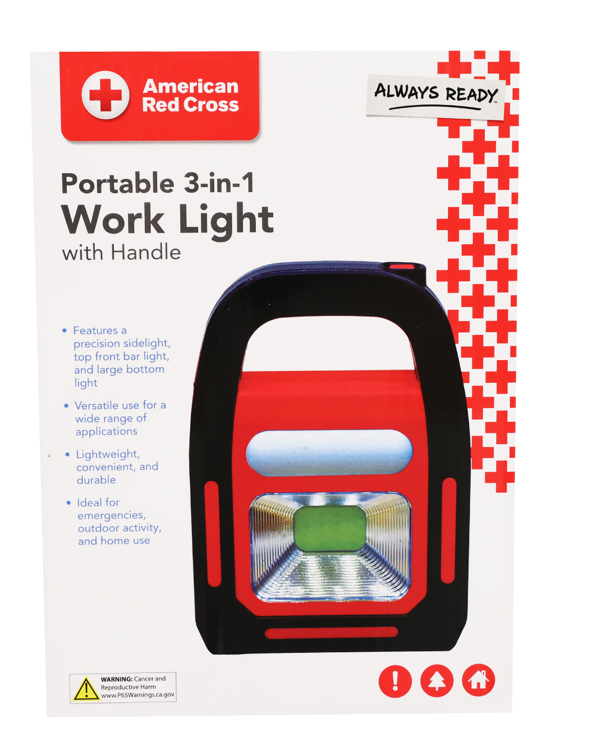 American Red Cross Portable 3-in-1 Work Light