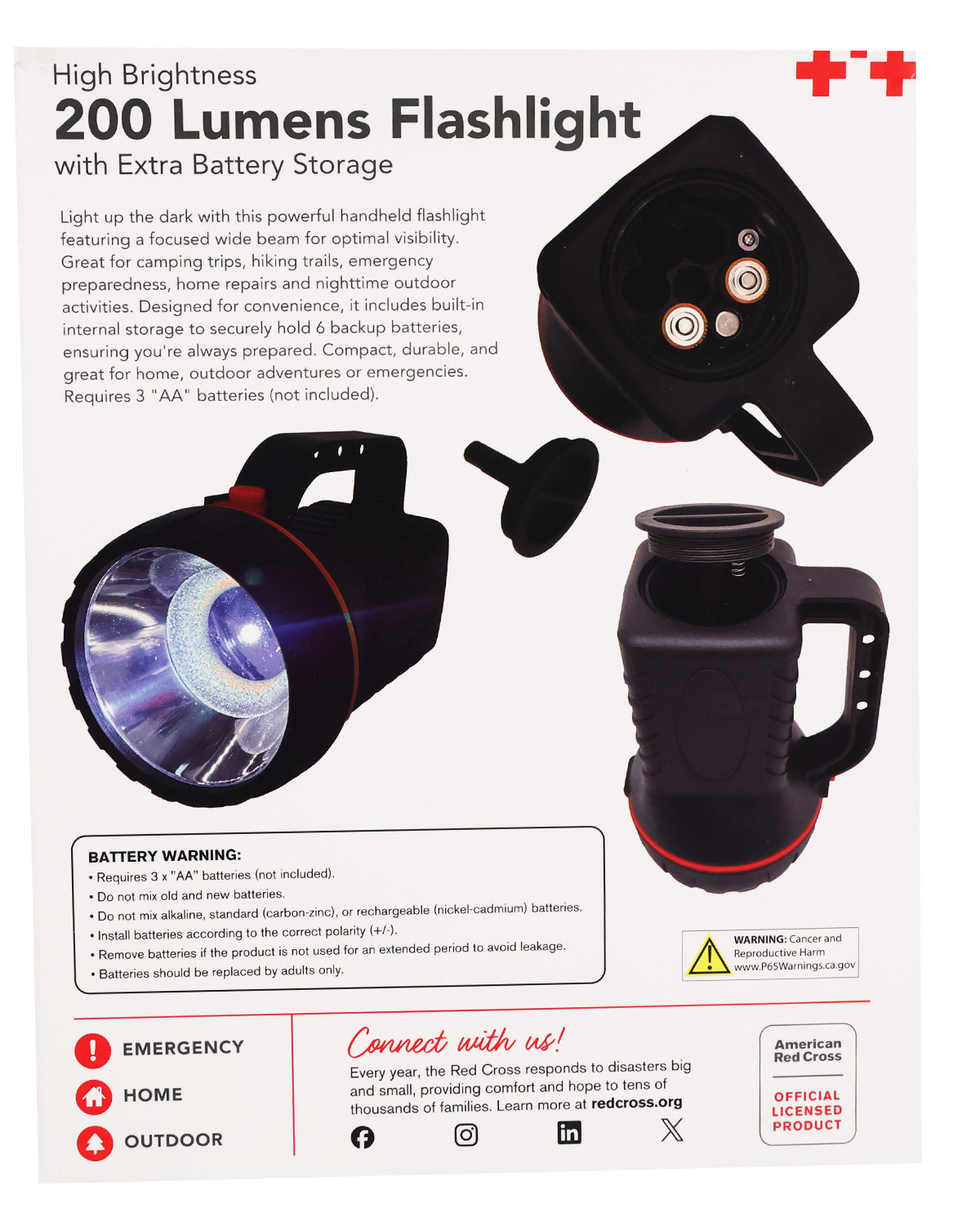 American Red Cross High Brightness Flashlight