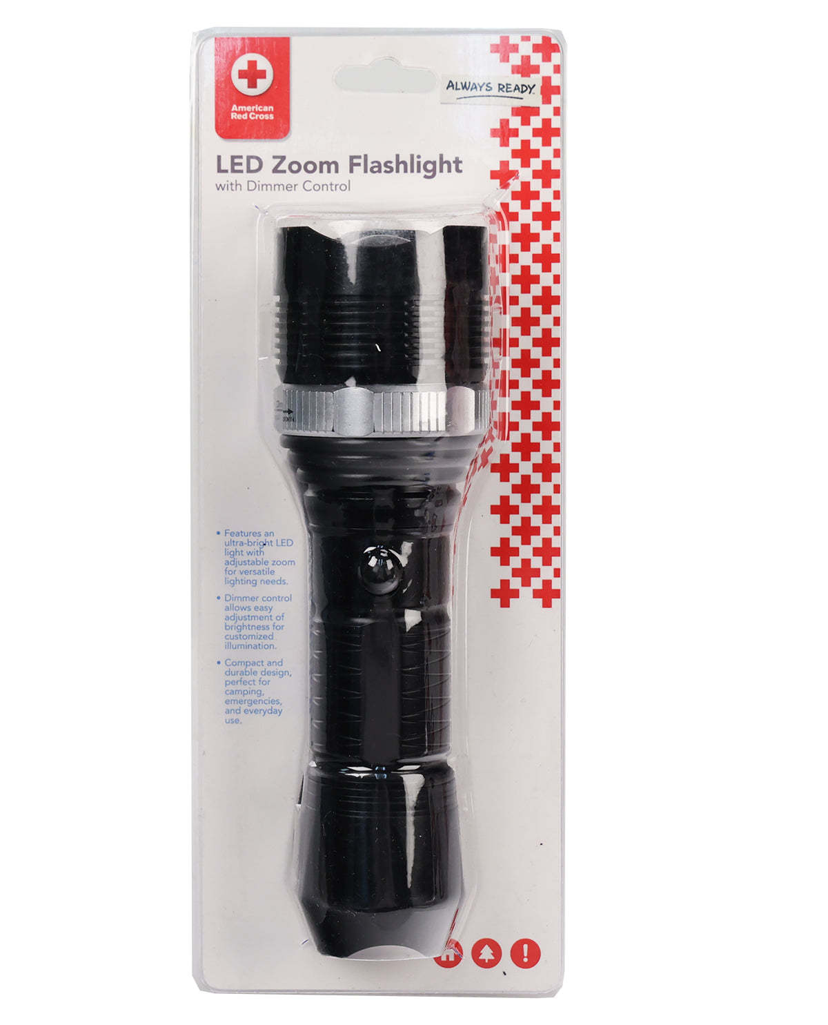 LED Zoom Flashlight With Dimmer Control